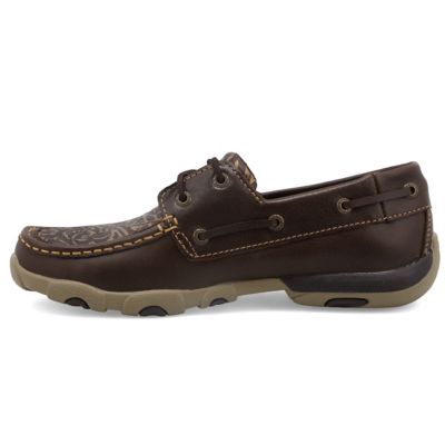 Image showing 6 th Twisted X Women's Boat Shoe Driving Moc, WDM0070
