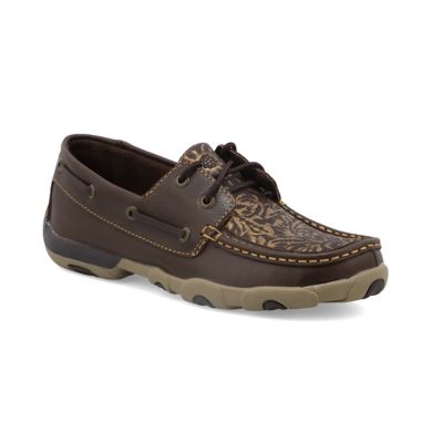 Image showing 7 th Twisted X Women's Boat Shoe Driving Moc, WDM0070