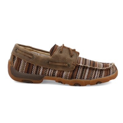 Image showing 4 th Twisted X Women's Boat Shoe Driving Moc, WDM0114