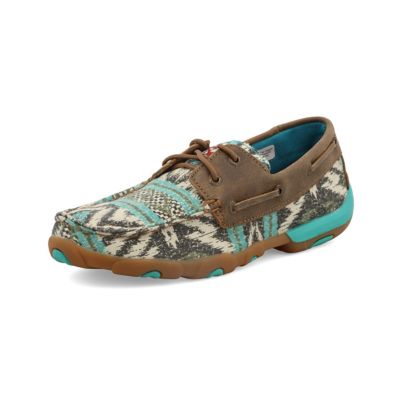 Twisted X Women's Boat Shoe Driving Moc, WDM0133