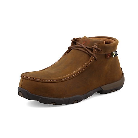 Twisted X Women's Chukka Driving Moc Work Shoes, WDMCTM1-M-05.5