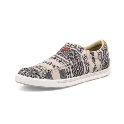 Twisted X Women's Hooey Slip-On Loper Shoes, 7.5 M,Taupe/Black at ...