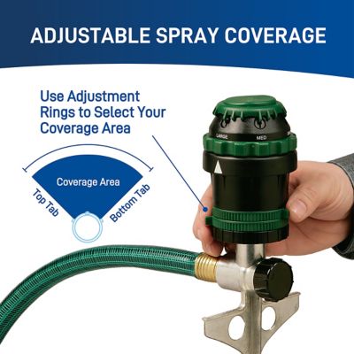 Image showing 5,026 sq. ft. Sprinkler 6-Gear Drive Garden Sprinkler