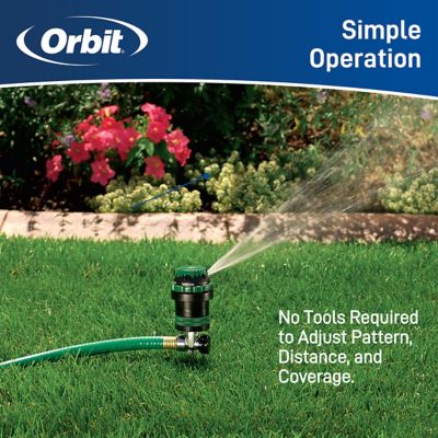 Image showing 7 th 5,026 sq. ft. Sprinkler 6-Gear Drive Garden Sprinkler