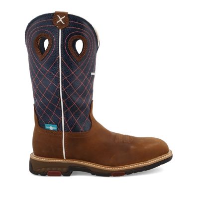 Image showing 4 th Twisted X Women's Western Square Toe Work Boots, 11 in.