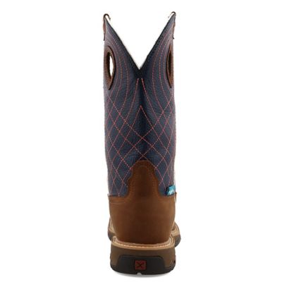 Image showing 5 th Twisted X Women's Western Square Toe Work Boots, 11 in.