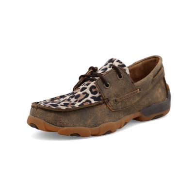 Twisted X Unisex Kids' Driving Moc Boat Shoes