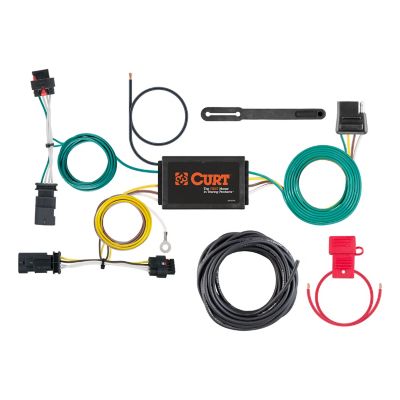 CURT Custom Wiring Harness, 4-Way Flat Output, Select Jeep Compass, 56369