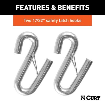 Image showing  7,500 lb. 44 in. Safety Cables with 2 Snap Hooks, Vinyl-Coated, 2-Pack
