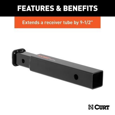 Image showing  Receiver Tube Adapter (2 in. to 1-1/4 in. Shank, 3,500 lb. Gtw, 9-1/2 in. Length), 45775