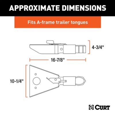 Image showing  2-5/16 in. A-Frame Coupler with Sleeve-Lock, 12,500 lb., Black