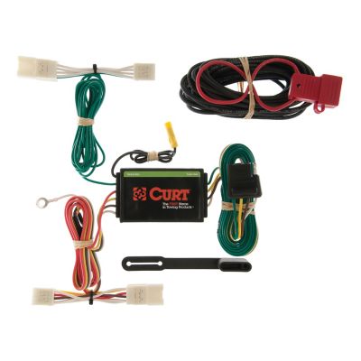 CURT Custom Wiring, 4-Way Flat, Select Toyota Highlander, Hyundai Azera Sedan V6, 55400