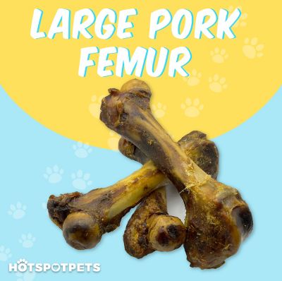 Image showing  6-8 in. Large Pork Femur Dog Treats, 3 ct.