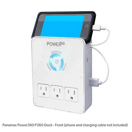 Panamax 6 Outlet 2 USB Ports Wall Tap/Charging Station