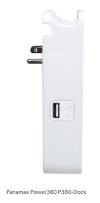 Image showing  6-Outlet 2 USB Ports Wall Tap/Charging Station