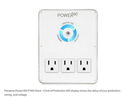 Image showing  6-Outlet 2 USB Ports Wall Tap/Charging Station