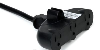 Image showing  25 ft. Indoor/Outdoor 14-Gauge 3-Conductor Power Extension Cord with 3 AC Outlets