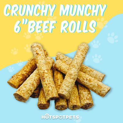 Image showing  6 in. Beef Flavor Crunchy Munchy Rolls Dog Treats, 3 ct.