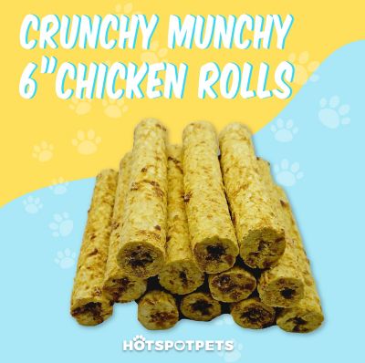 Image showing  6 in. Chicken Flavor Crunchy Munchy Rolls Dog Treats, 12 ct.
