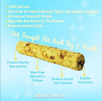 Image showing  12 in. Chicken Flavor Crunchy Munchy Rolls Dog Treats, 8 ct.