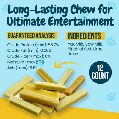 Image showing  3-4 in. Small Himalayan Yak Cheese Dog Treats, 12 ct.