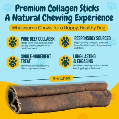 Image showing  6 in. Natural Beef Crunchy Sticks Dog Treats, 6 ct.