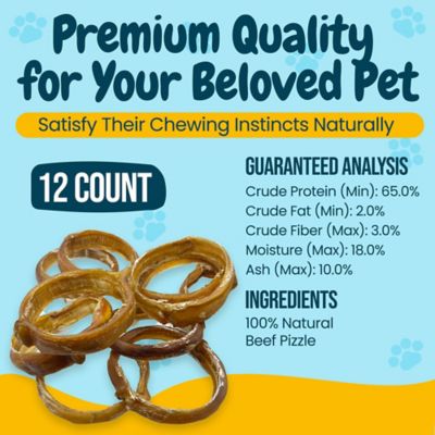 Image showing  Bully Stick Rings Beef Flavor Dog Chew Treats, 12 ct.