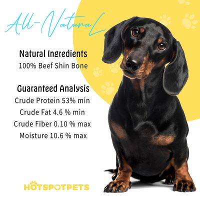 Image showing 6 th Hotspot Pets 8-10-in Large Meaty Beef Shin Bone Dog Treat, 1 ct.