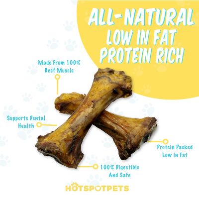 Image showing  8-10-in Large Meaty Beef Shin Bone Dog Treat, 8 count