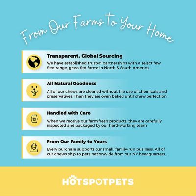 Image showing 6 th Hotspot Pets Whole Trachea Tubes Beef Flavor Dog Chew Treats, 6 ct.