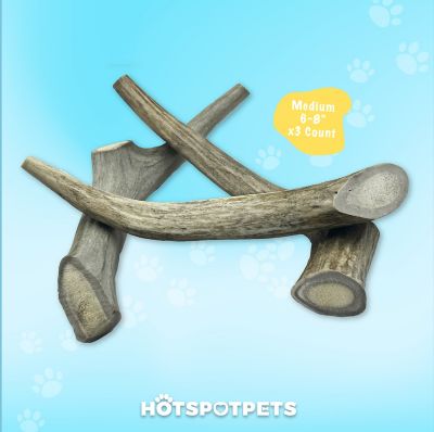 Image showing  All-Natural Medium Whole Deer Antler Dog Chew Treats, 3 ct.