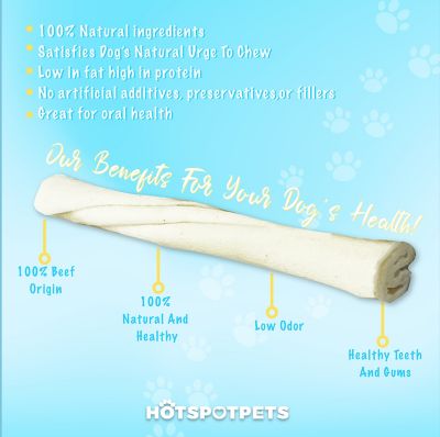 Image showing  All-Natural Rawhide Twists Dog Chew Treats, 50 ct.