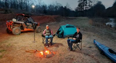 Image showing 5 th STKR Concepts 1,200 Lumen FLi-PRO Telescoping Canopy Light with 8 ft. Extension and Removable Flashlight