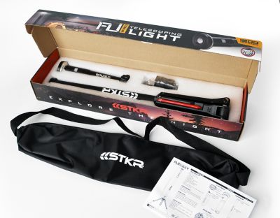 Image showing 9 th STKR Concepts 1,200 Lumen FLi-PRO Telescoping Canopy Light with 8 ft. Extension and Removable Flashlight