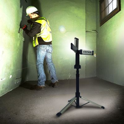 Image showing 6 th STKR Concepts 2,000 Lumen Tri-Mobile Area Work Light with Tripod