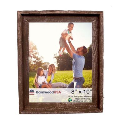 Barnwood USA 8 in. x 10 in. Rustic Farmhouse Signature Series Wooden Picture Frame, Espresso