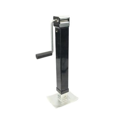 Trailer Valet 7,000 lb. Load Capacity Heavy-Duty Square Weld-On Side Crank Drop Leg Jack, Painted