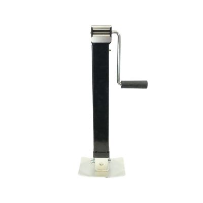 Image showing 6 th Trailer Valet 7,000 lb. Capacity Heavy-Duty Square Weld-On Side Crank Drop Leg Jack, Painted