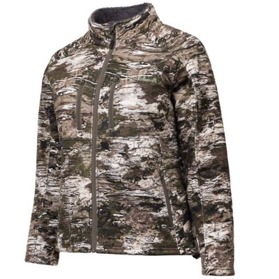 Huntworth Women's Ketchikan Heavyweight Windproof Fleece-Lined Softshell Hunting Jacket, Tarnen Camo