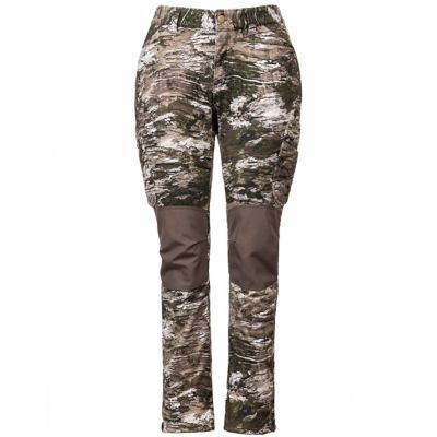 Image showing 1 th Huntworth Women's Classic Fit Mid-Rise Ketchikan Heavyweight Windproof Softshell Lined Hunting Pants, Tarnen Camo