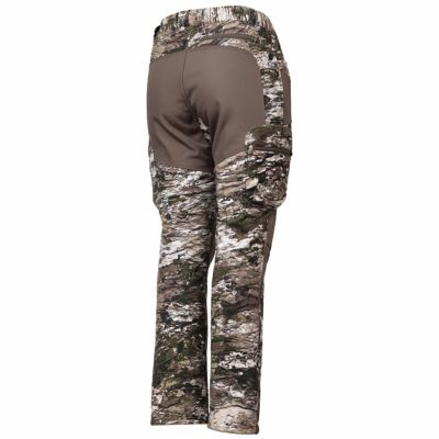 Image showing 2 th Huntworth Women's Classic Fit Mid-Rise Ketchikan Heavyweight Windproof Softshell Lined Hunting Pants, Tarnen Camo