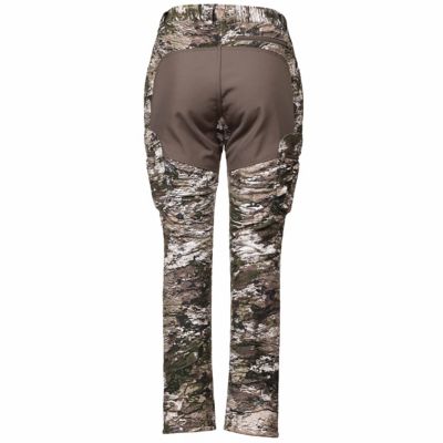 Image showing 3 th Huntworth Women's Classic Fit Mid-Rise Ketchikan Heavyweight Windproof Softshell Lined Hunting Pants, Tarnen Camo