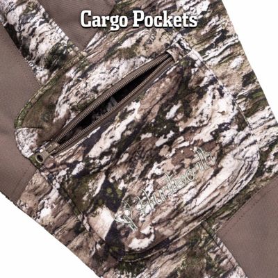 Image showing 7 th Huntworth Women's Classic Fit Mid-Rise Ketchikan Heavyweight Windproof Softshell Lined Hunting Pants, Tarnen Camo