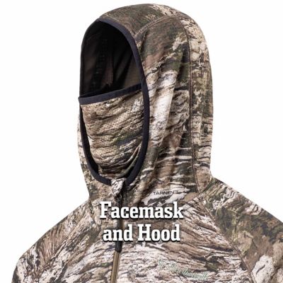 Image showing 5 th Huntworth Women's Shelton Midweight 1/2-Zip Hoodie with Face Mask, Grid Fleece