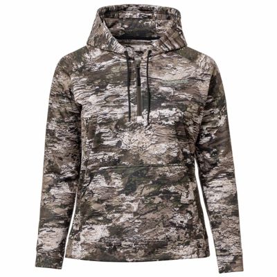 Image showing 1 th Huntworth Women's Harrison Midweight Performance Fleece Hunting Hoodie, Tarnen Camo