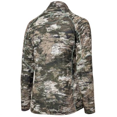 Image showing 2 th Huntworth Women's Gadsden Lightweight Pique Knit 1/4-Zip Hunting Pullover, Tarnen Camo