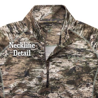 Image showing 5 th Huntworth Women's Gadsden Lightweight Pique Knit 1/4-Zip Hunting Pullover, Tarnen Camo