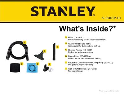 Image showing  1 gal. Corded Poly Wet/Dry Vacuum Cleaner