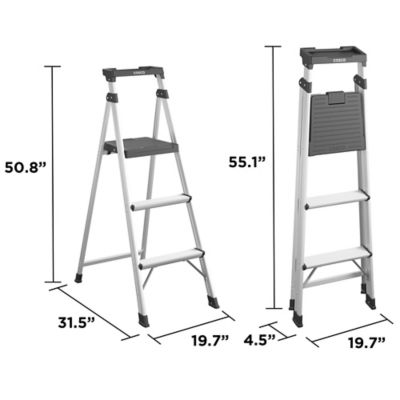Image showing  225 lb. Capacity Aluminum 3-Step Step Stool, 5 ft.
