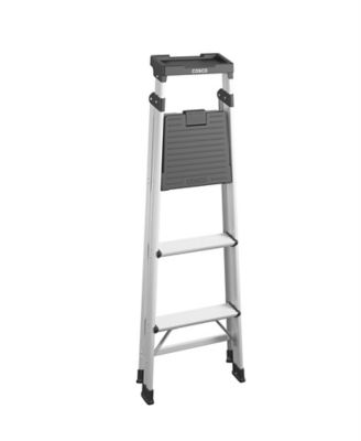 Image showing 6 th COSCO 225 lb. Capacity Aluminum 3-Step Step Stool, 5 ft.